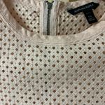 Banana Republic  Peach Diamond Weave Zipper Back Top size XS Photo 1