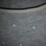 Elle  Gray M White Candy Dots Pullover Sweater Photo 5