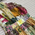 $475 NWD Alemais Hattie One Shoulder Silk Blend Patchwork Midi Dress 8 Photo 12