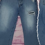 3x1  N.Y.C. SABINA GIRLFRIEND JEANS BARREL SHADE DISTRESSED HIDDEN BUTTON FLY 28 Photo 0