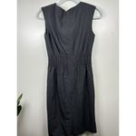 Calvin Klein  Cap Sleeve Collared Button Front Gray‎ Woven Dress Size 2 Photo 1