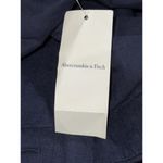 Abercrombie & Fitch NWT  Navy Blue Linen Pocket Cargo Pants Wide Leg Pants Size S Photo 8