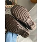 UGG  Leather Ankle Shearling Lined Black Boots Cozy Round Toe 7 Scandi Heritage Photo 5