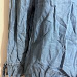 Banana Republic  Blue Chambry Top Open Sleeves 100% Lyocell Made in Portugal Sz S Photo 3