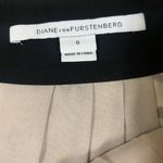 Diane Von Furstenberg ‎ Silk Pleated Abstract Print Skirt Yellow 0 Photo 2