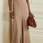 TOVE Elodie Open Back Silk Crepon Midi Dress Size 38 Photo 0