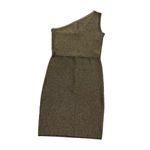 BCBG Maxazria Gold & Black Inari Bodycon Dress Women's Size Medium | 3-515 Photo 5