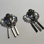 Cha Cha Signed Sarah Cov Silver Tone  Dangle Charms Clip On Earrings Coventry Photo 7