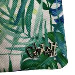 Glove It Crossbody Bag Purse Womens Floral Tropical Leaf Multi Zip Polyester Green Photo 6