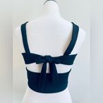 SheIn NWOT Black Fitted Sleeveless Tank Top with Tie Front Photo 1