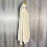 Free People Women's Crochet Cardigan Bell Sleeve Open Knit Ivory Bohemian Photo 6