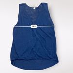margaret o'leary Margaret O’Leary Linen Blend Crossover Tank Womens Size Medium Navy Photo 3