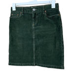 Old Navy Y2K Olive Green Corduroy Stretch Pencil Skirt Women's Size 4 Photo 0