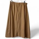 Requirements Vintage Camel Wool Midi Skirt Photo 2