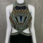 Nwt envious couture beaded rhinestone dress / gown prom formal sleeveless dress Size 6 Photo 1