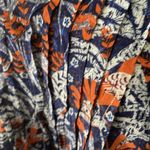 Maeve ANTHROPOLOGIE  Cathy Pleated Blue Jungle Top Medium Photo 10