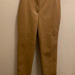 Babaton Aritzia Vegan Leather Command Cropped Pant In Camel Size 00 Photo 2