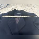 Vintage 80s J. G. Hooks Sz: 10P Long 100% Wool Navy Single Breast Peacoat. Blue Photo 3