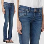 Hudson Jeans Hudson • Beth Mid-Rise Baby Bootcut Jean flare blue stretch flap pocket Photo 5