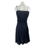 J.Crew Black Sleeveless Cami Camisole Tie Strap Drawstring Mini Tank Dress Sz S Photo 1