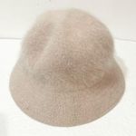 Kangol Angora Rabbit Fur Blend Bucket Hat Cream One Size Y2K Style Fuzzy HipHop Photo 1