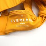 Everlane The Triangle Bikini Top Removable Pads Tie-Back Stretch Yellow XS Photo 6