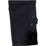 Seven7 High Rise Skinny Black Jeans Lace Up Ankle Hem size 6 MINT Condition Photo 3