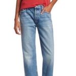 MOTHER Superior The Thrasher Straight Leg Jeans In Striped Wicked Size 25 Blue Photo 0