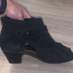 Earth Brand Earth Intrepid Black Leather Zip Up Boots Sandals Photo 4