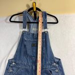Levi's M Highwater Denim Overalls Distressed Acid Wash Wide Leg Cropped Grunge Blue Size M Photo 8