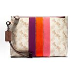 Coach Charlie Pouch With Horse And Carriage Print And Varsity Stripe 88500 Photo 7