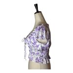 Majorelle  Shirt Women Small‎ Purple Riviera Floral Pegasus Top NWT Boho Cottage Photo 7