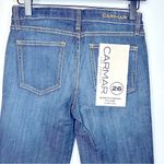 Carmar Flare Jordan Stretch Mid Rise Dark Wash Button Fly Jeans Size 26 Blue Photo 4