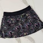 Lija Pindot Swing Printed Tennis Skort Skirt Womens Medium Black/Purple Athletic Purple Photo 0