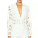 Alexis  Harlie Jacket White‎ French Cut Lace Blazer Size Small Photo 9