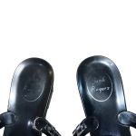 Jack Rogers  Black Leather Georgica Jelly Sandals Size‎ 8 Photo 4