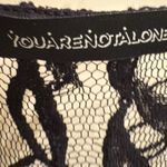 YOU ARE NOT ALONE Black Lace Fringe Maxi Kimono Vest Duster Boho Size undefined Photo 2