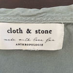 Anthropologie  Cloth & Stone Live Tie Waist Moss Green Mini Dress M Photo 8