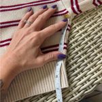 PINK - Victoria's Secret Pink‎ Cambridge Knit Polo Oversized Cropped Sweater large preppy coastal resort Photo 10