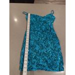 Windsor  Turquoise Sequin Mini Dress Sleeveless Partt, prom‎ Women's small, hoco Photo 1
