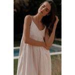 Jenni Kayne Cove Dress in Rust Stripe Sz. L Photo 2