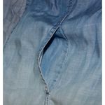 Chico's 1 Blue Ombre Open Front Chambray Shacket Jacket Size M 8 Pockets Photo 8