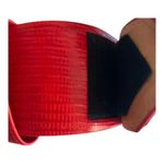 Vintage Roberts Wide Lizard Print Tommy Fashion Belt Red Photo 4