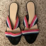 Loeffler Randall  Women's Colorful Striped Mules size 9.5 Photo 1