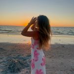 SheIn white and pink flower dress small Photo 2