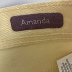 Gloria Vanderbilt  Butter Yellow High Waisted Shorts with Bow Accents pockets 8 Photo 3