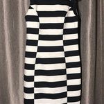 H&M  Striped Navy White Sleeveless Simple Dress Photo 1