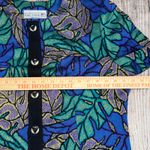 VTG Pablo Collection Sweater Cardigan Purple Gold Button Up USA Womens 16 Petite Blue Size 16P Photo 7