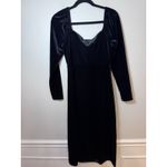 Boden Sweetheart Black Velvet Jersey Midi Dress Sz 8 NEW Photo 5
