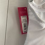 Xhilaration NWT  Juniors' Ribbed Ruffle Shoulder One Piece Swimsuit, White,‎ S Photo 4